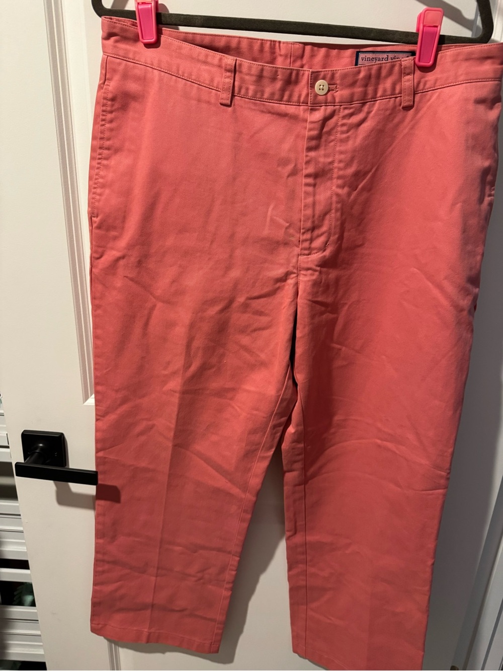 Vineyard Vines Coral Pink Straight-Leg Chinos